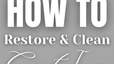 how to restore and clean cast iron a lovely place called home