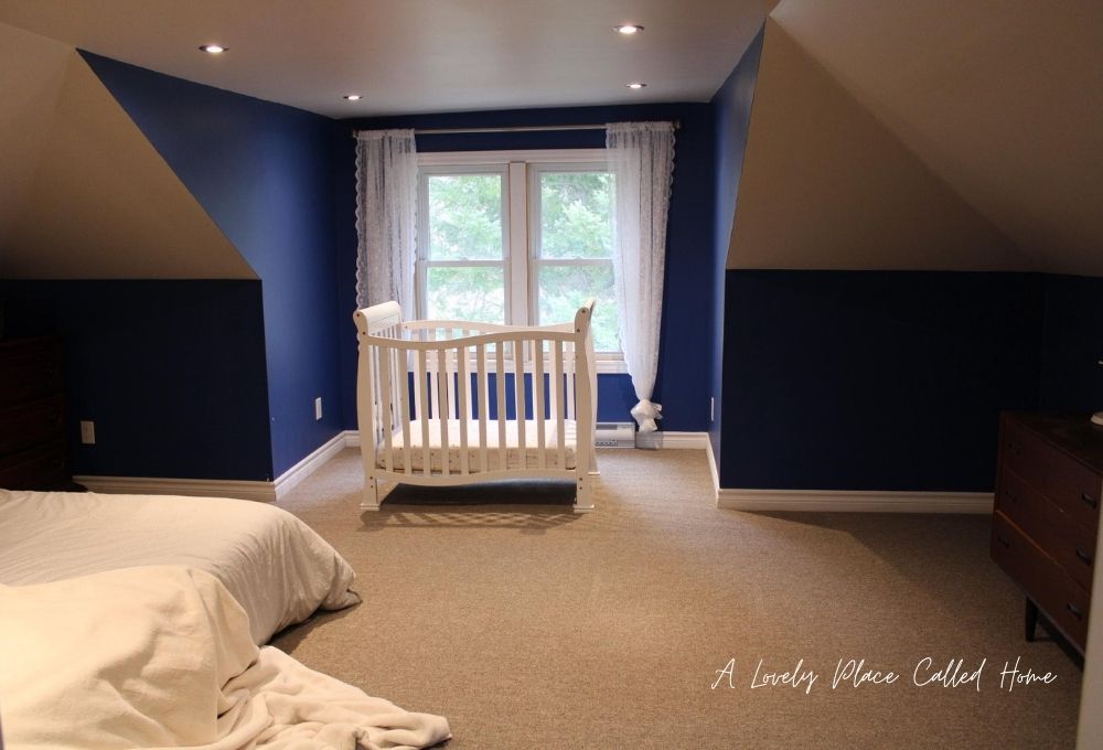 master bedroom with nursery  full tour of our 100 year old renovated farmhouse