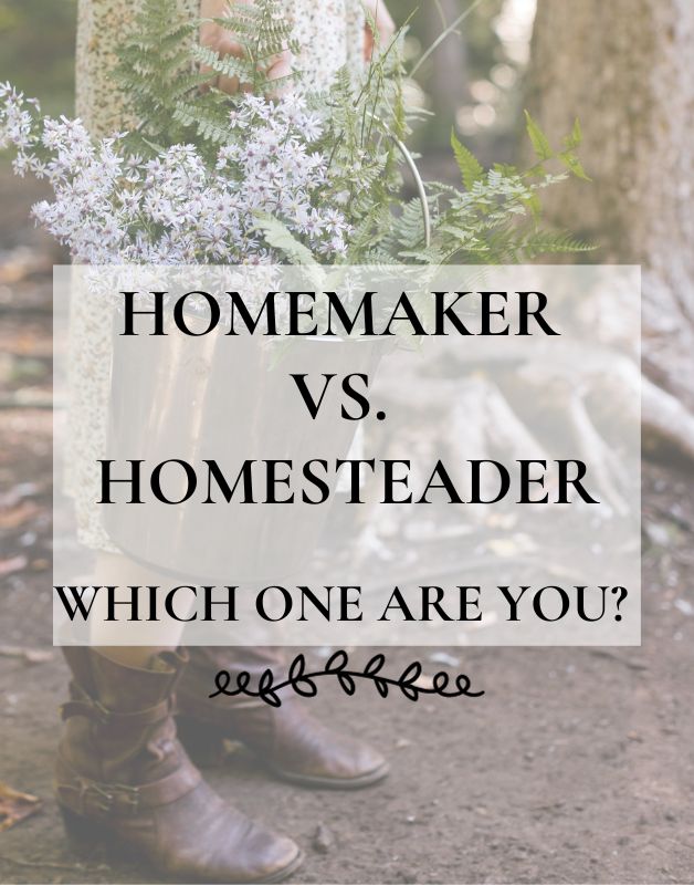 homemaker vs homesteader which one are you? cover photo 