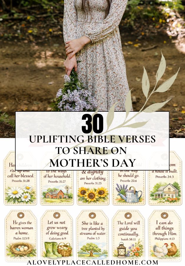 cover photo for a lovely place called home 30 uplifting bible verses to share on mothers day